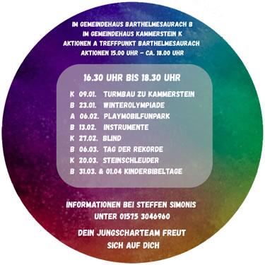 Neues Programm bis Ende März Neues Programm bis Ende März