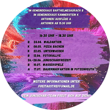 Neues Programm bis Juli Neues Programm bis Juli